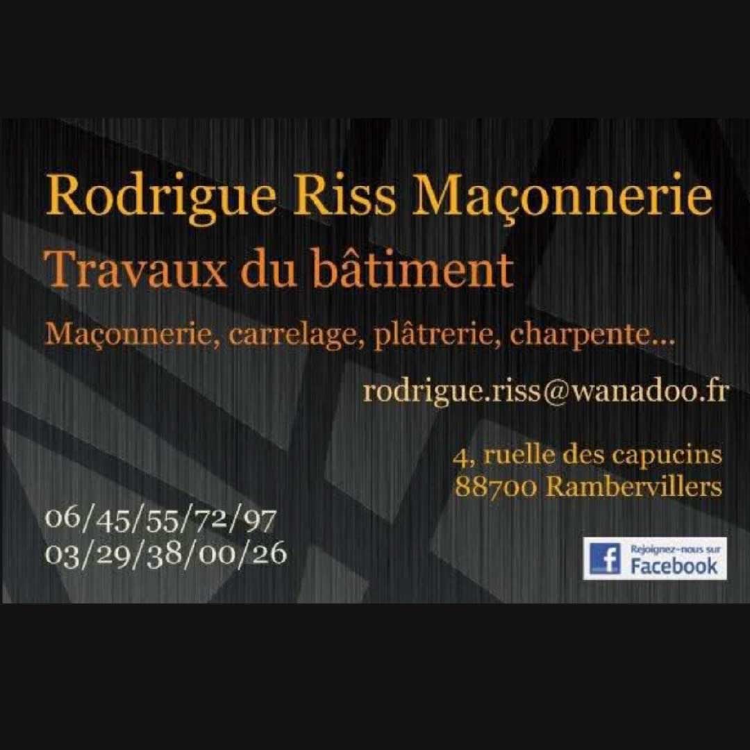 RODRIGUE RISS MACONNERIE, RAMBERVILLERS